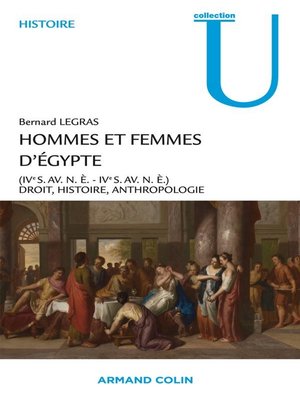 cover image of Hommes et femmes d'Égypte (IV° s. av. n.è.-IV° s. de n.è.)